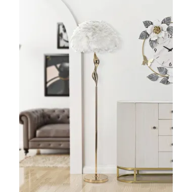 LAMPA PODŁOGOWA SLIM BIAŁA 50X165 cm